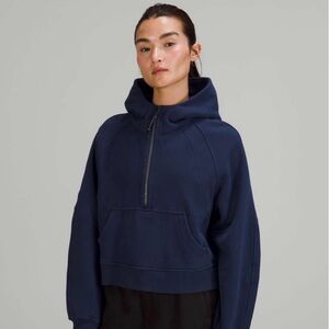 Scuba oversized 1/2 zip in Night Sea